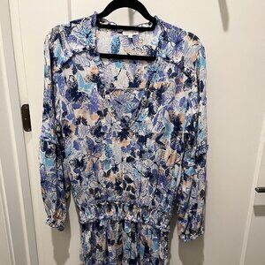 Poupette St. Barth Ilona Butterfly Mini Flowy Dress Size Medium M